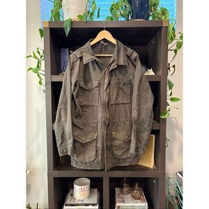 Vintage Barney’s Co-Op Olive Green Military Field Utility Jacket Size Small